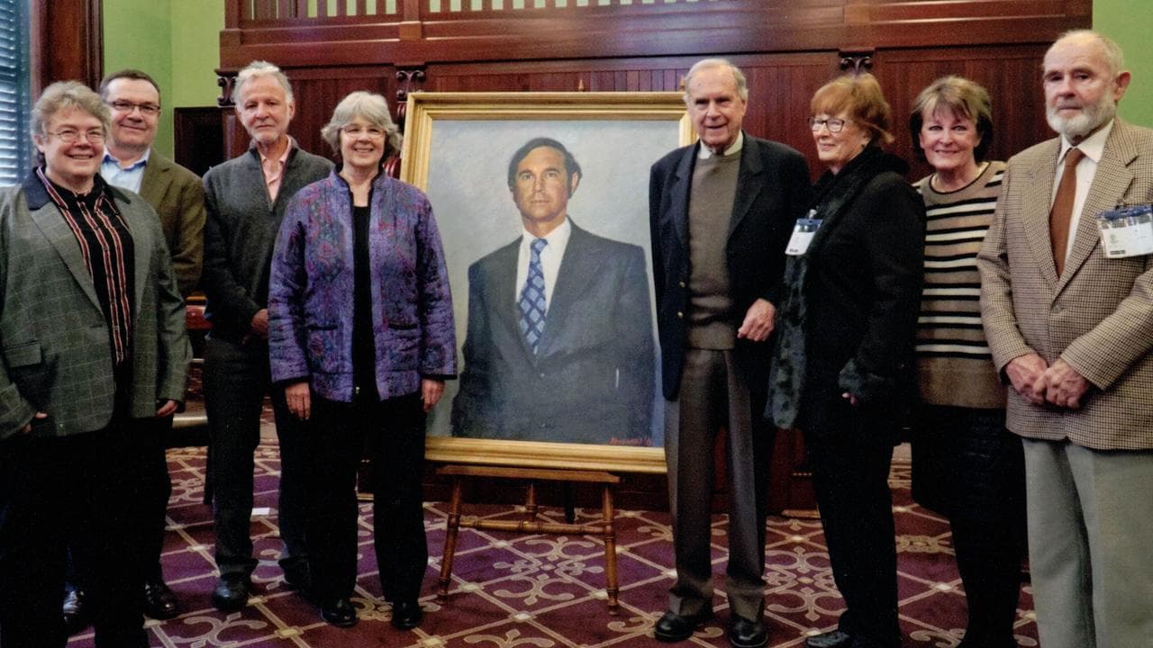 John Hannaford's portrait of SA politician Steele Hall (file image)