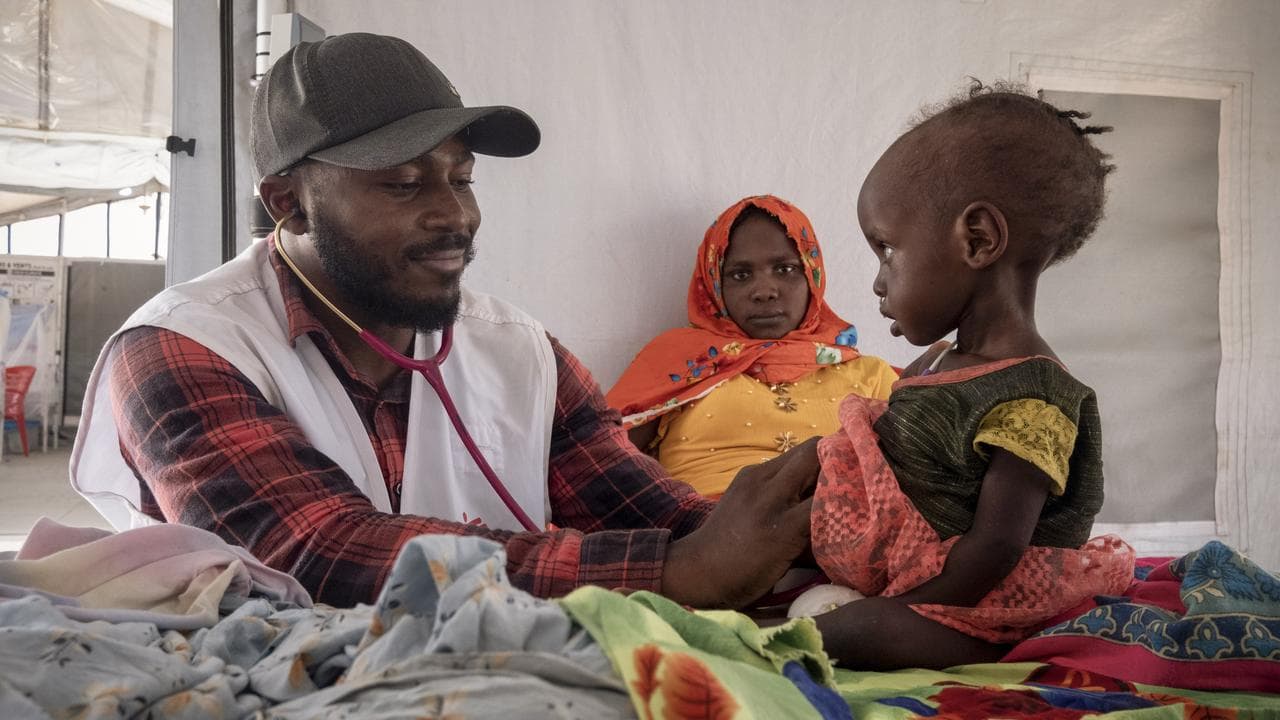 Sudanese Children suffering from malnutrition