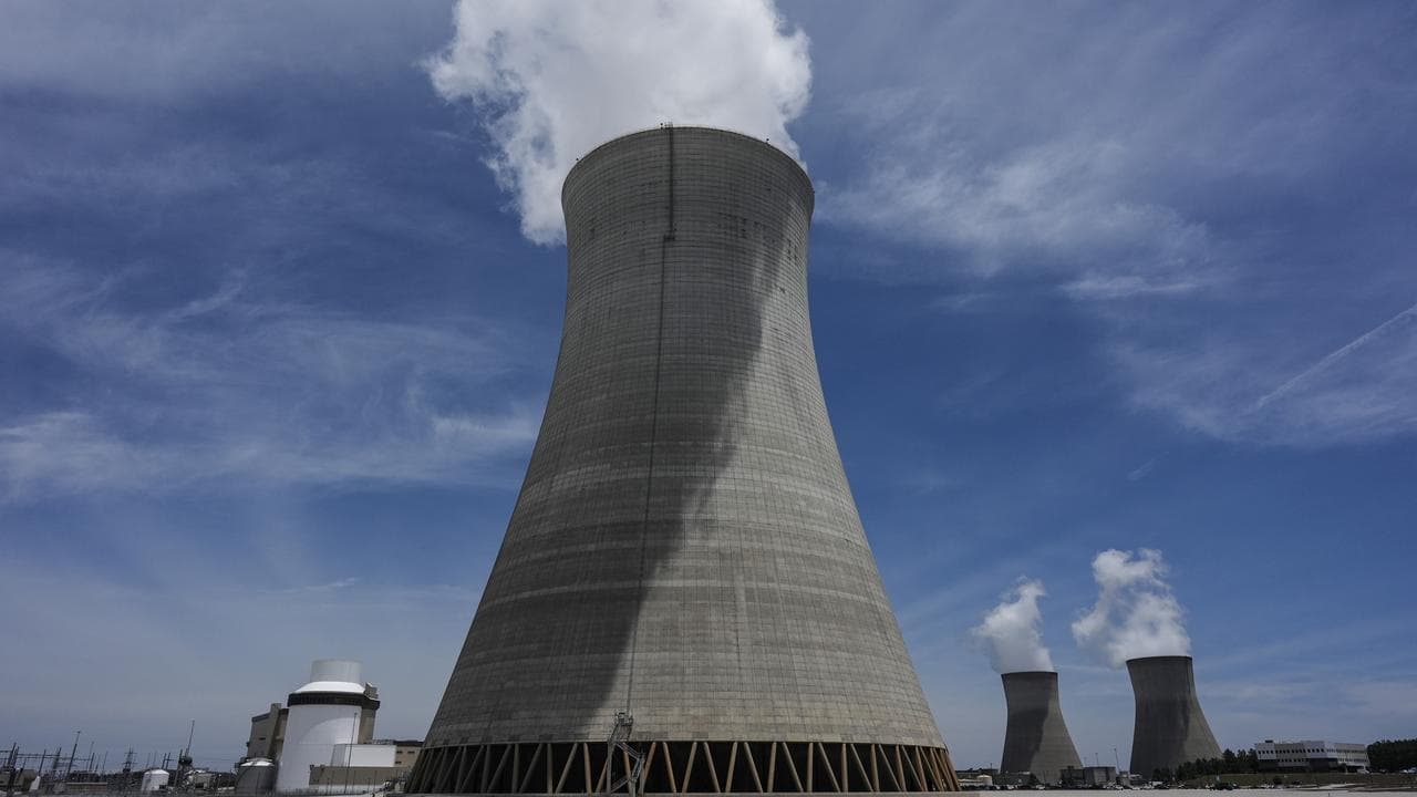 Nuclear reactor cooling tower in Georgia, United States.