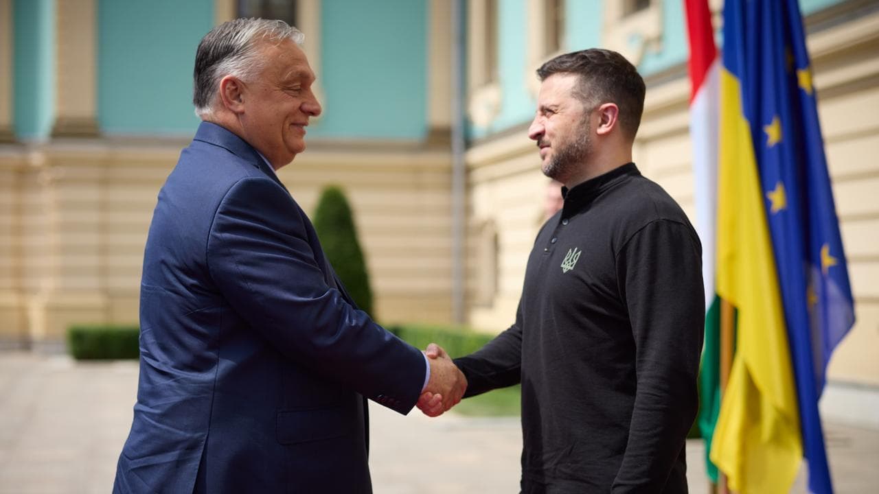 Viktor Orban and Volodymyr Zelenskiy