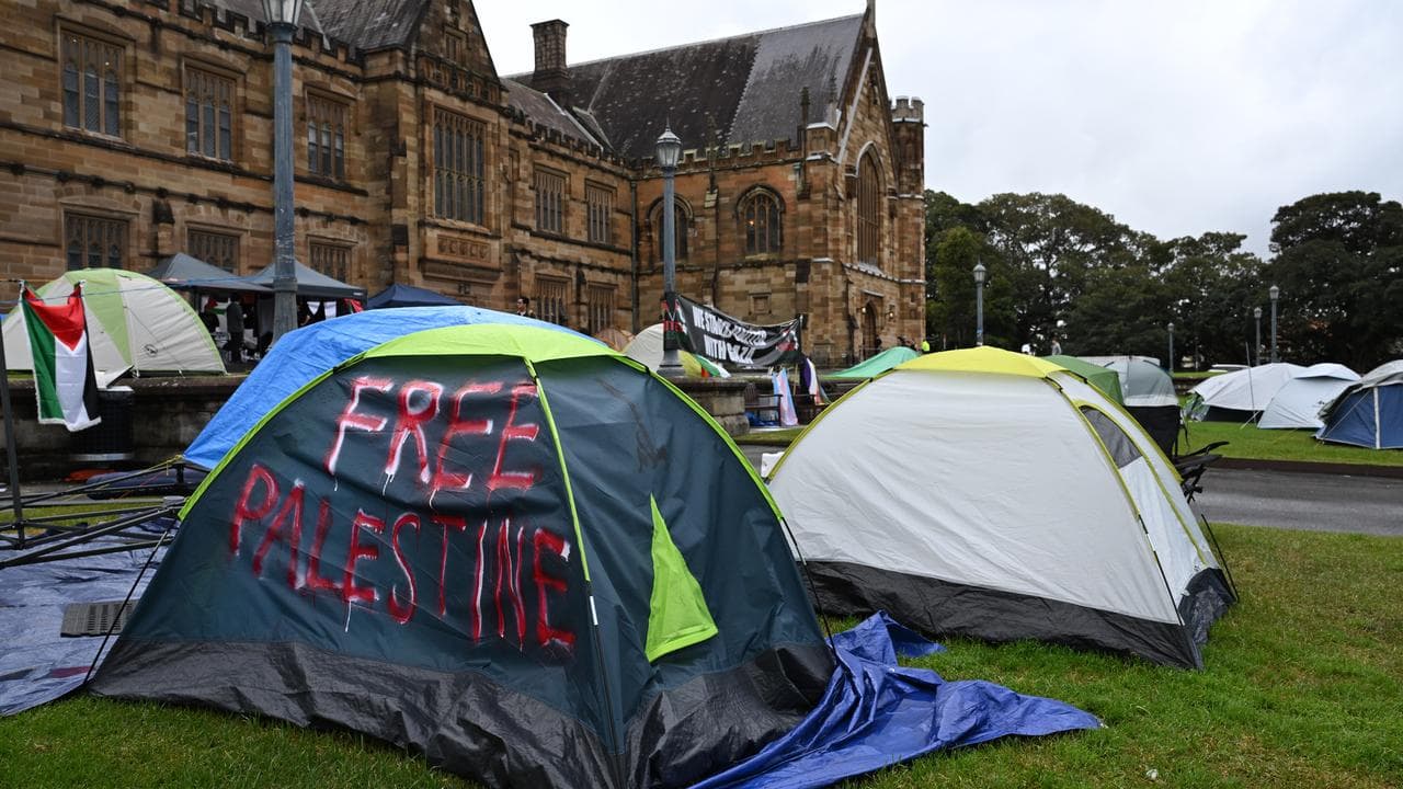 The Pro-Palestine encampment at the University of Sydney