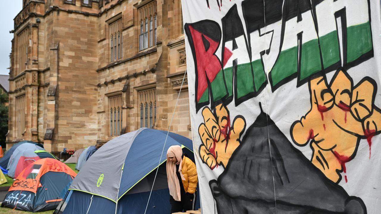 The Pro-Palestine encampment at the University of Sydney