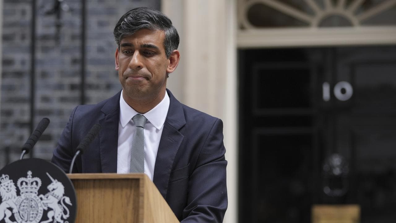 Rishi Sunak gives his last speech as UK prime minister