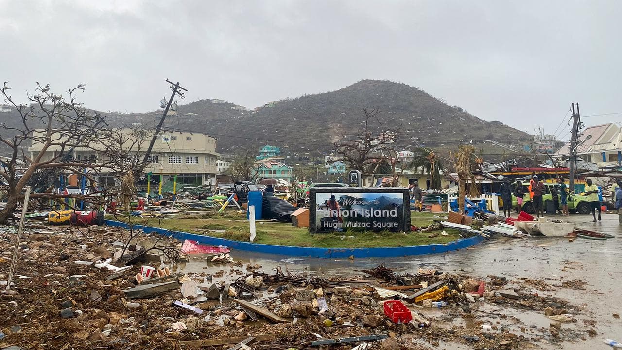 Damage on Union Island