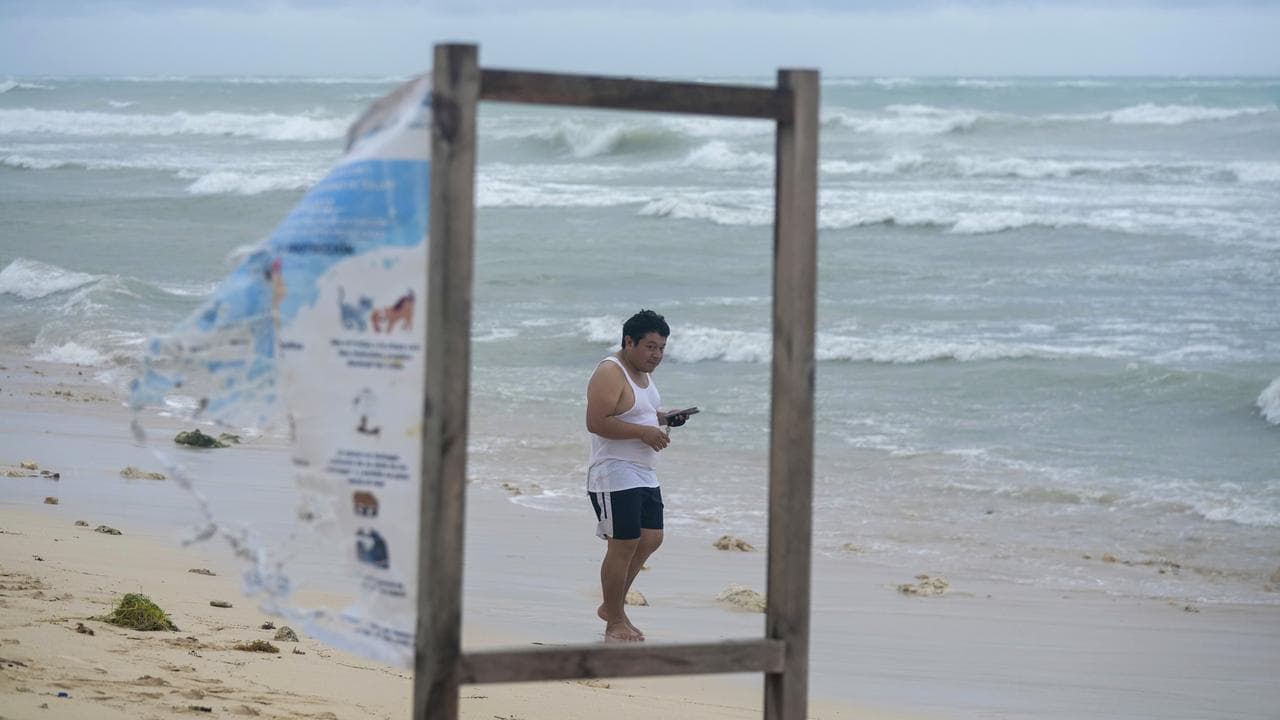 A man in Tulum, Mexico 