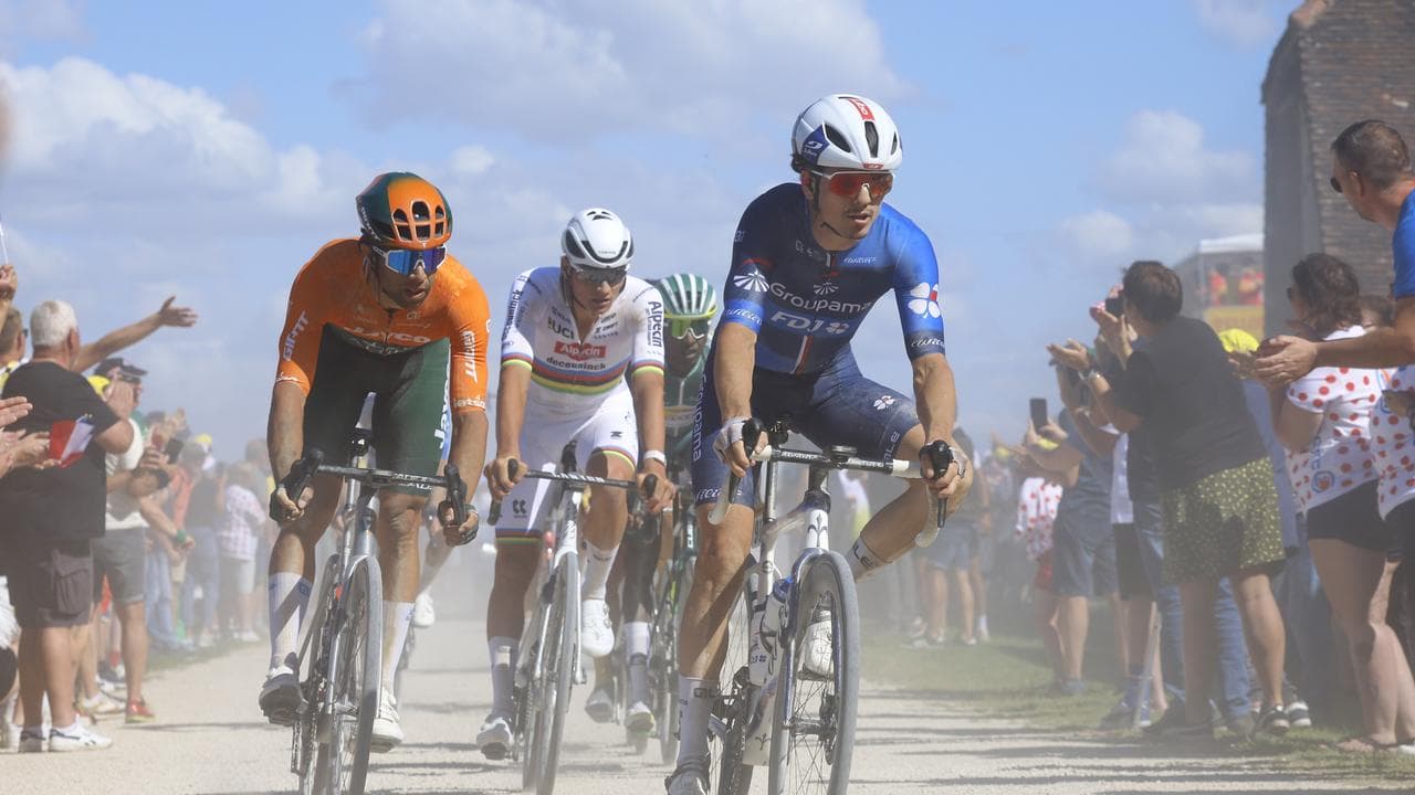 Australian rider Michael Matthews of Team Jayco AlUla,