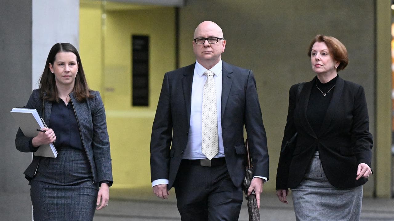 Police officer Anthony John Clowes outside Brisbane District Court