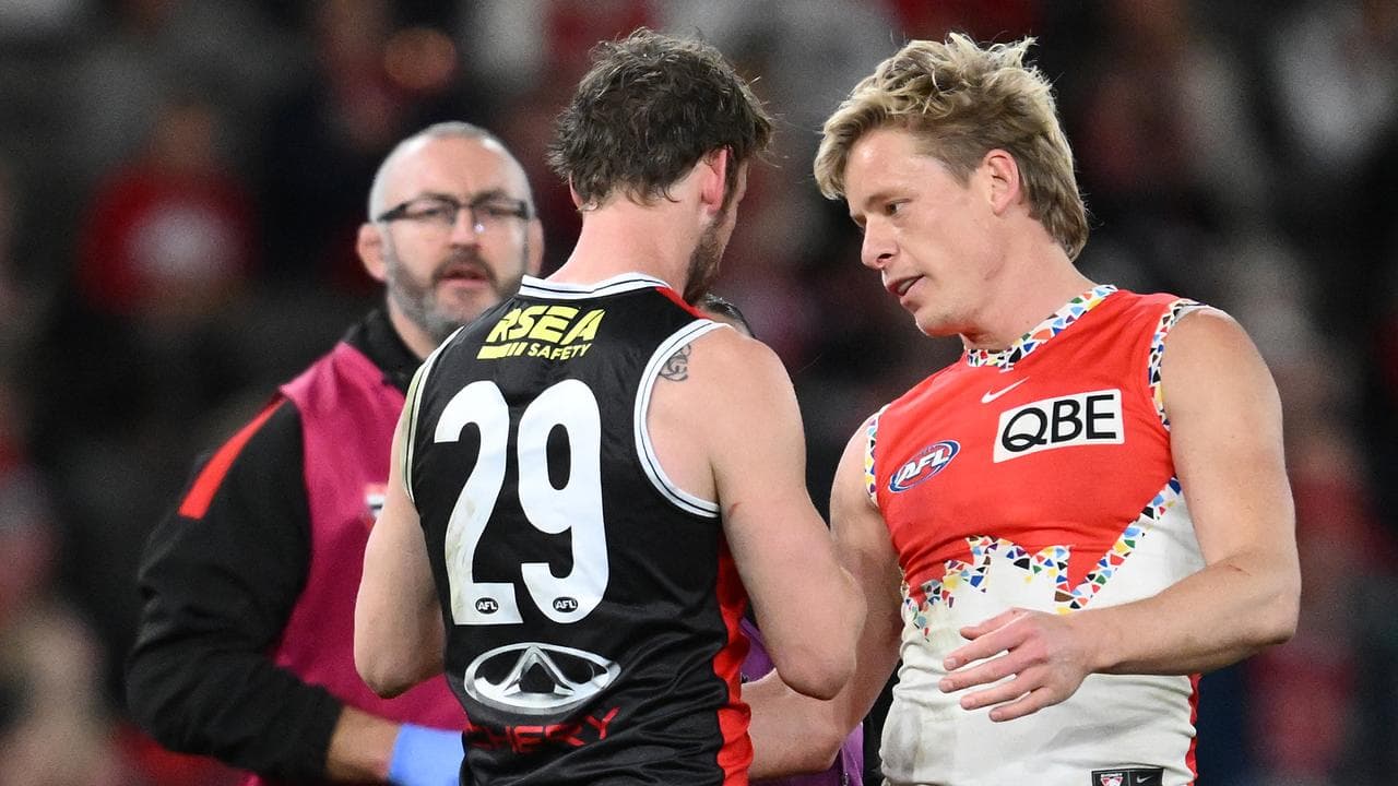 Jimmy Webster and Isaac Heeney.