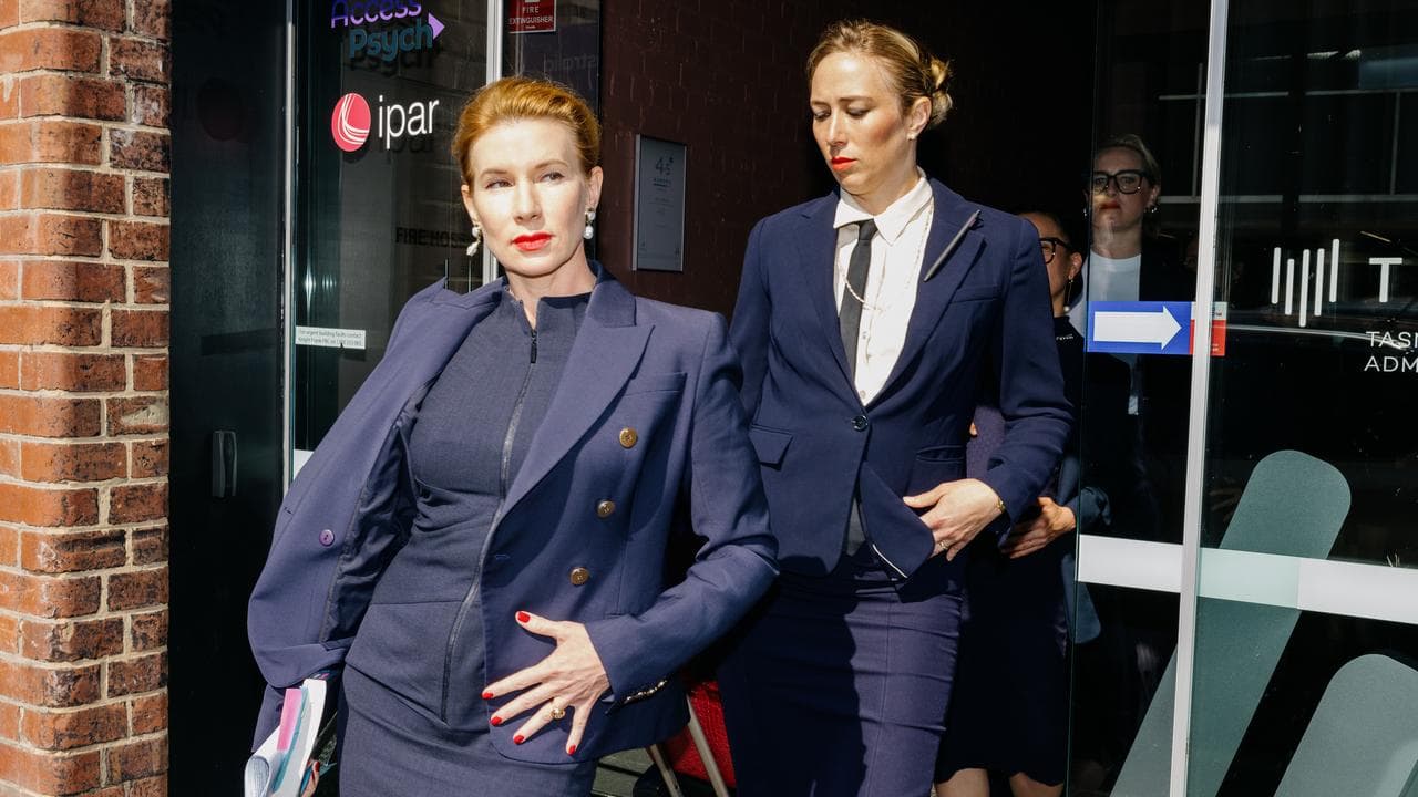 Artist Kirsha Kaechele (left) in March.