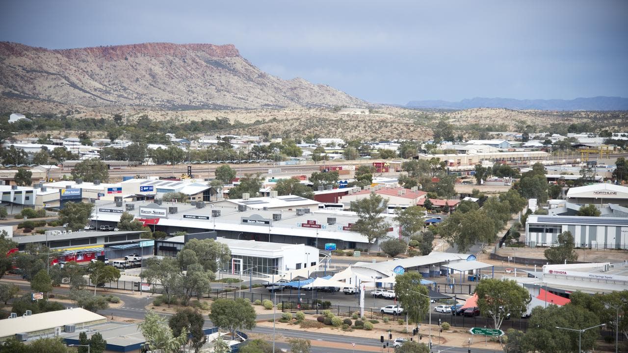 General view of Alice Springs CBD from Anzac Hill