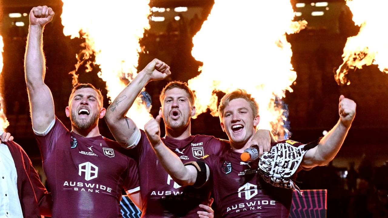 Kurt Capewell, Kalyn Ponga and Tom Dearden.