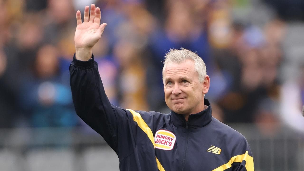 Former West Coast Eagles coach Adam Simpson.