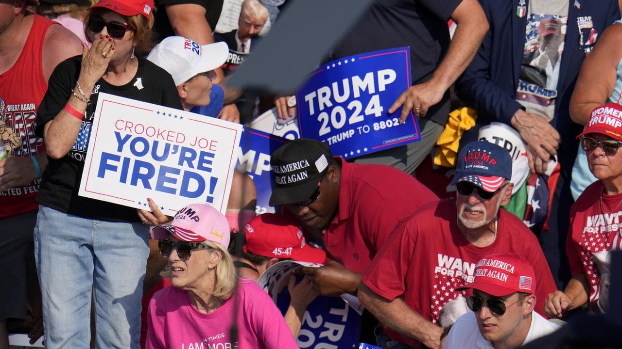 The Trump campaign rally in Butler, Pennsylvania