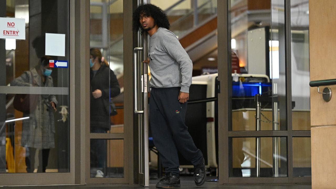 Semaj Cigobia departs from the Melbourne Magistrates Court