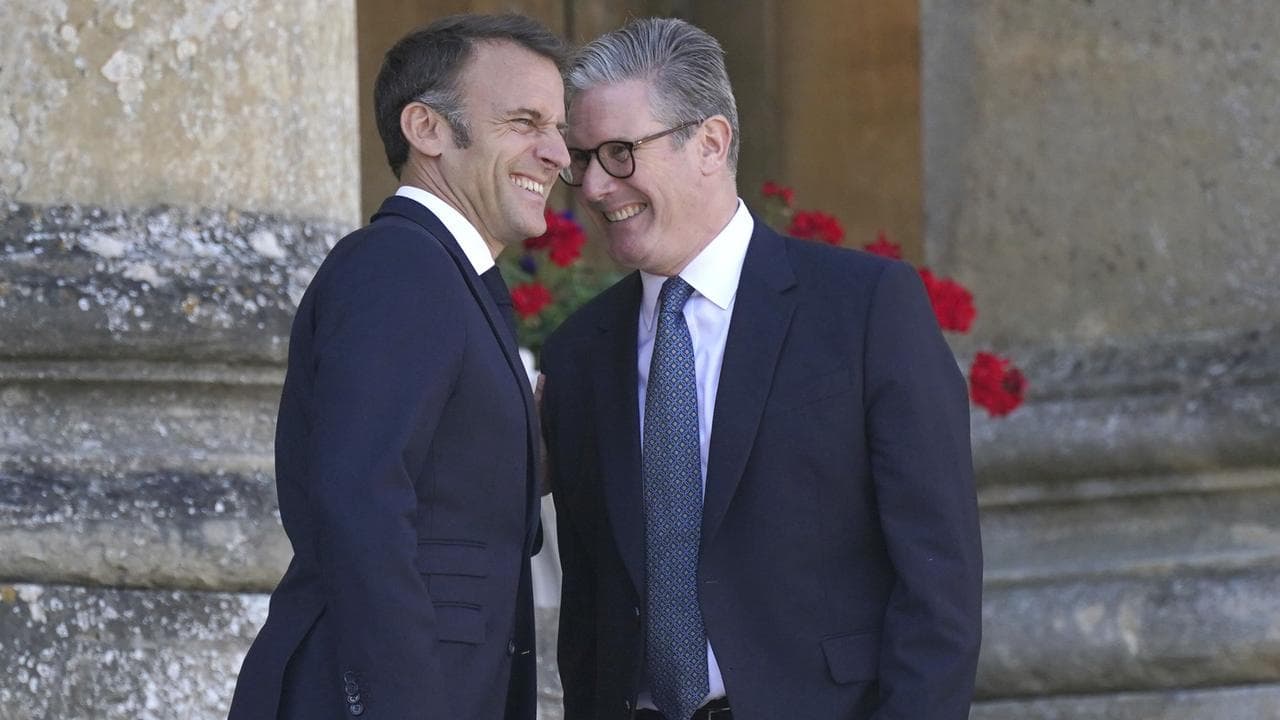France President Emmanuel Macron and UK Prime Minister Keir Starmer