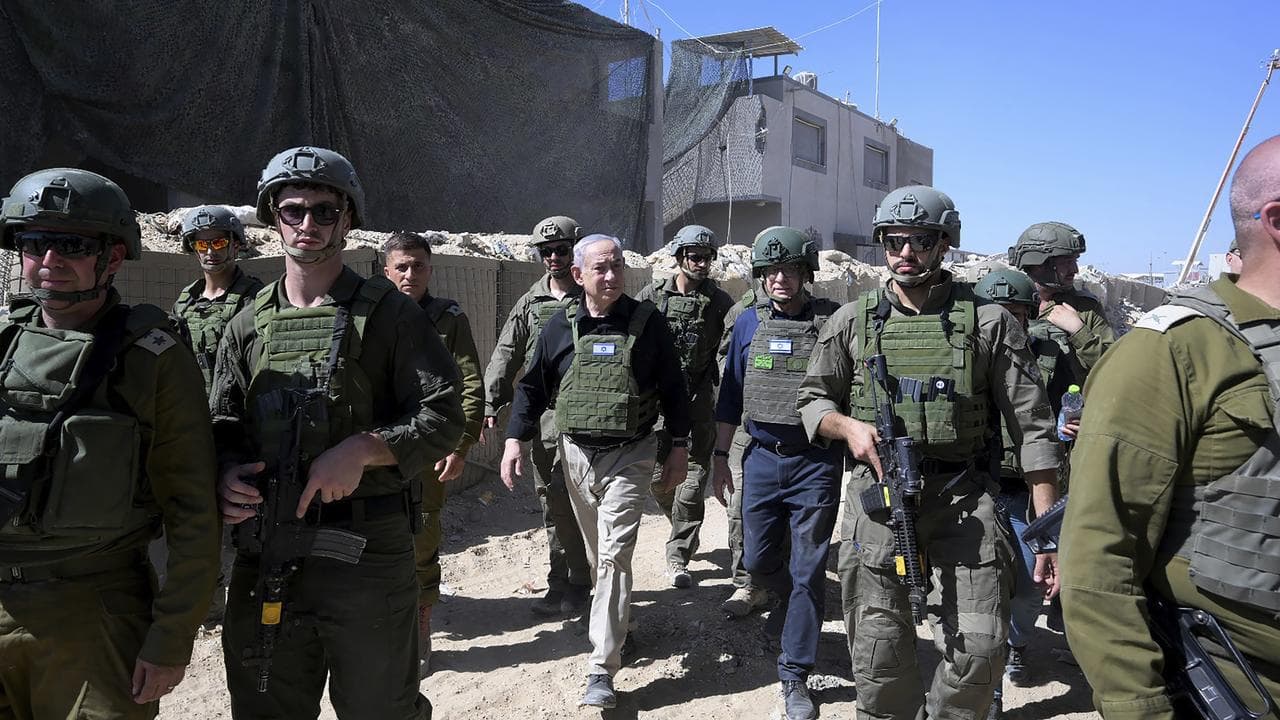 Israel's Prime Minister Benjamin Netanyahu visits Rafah