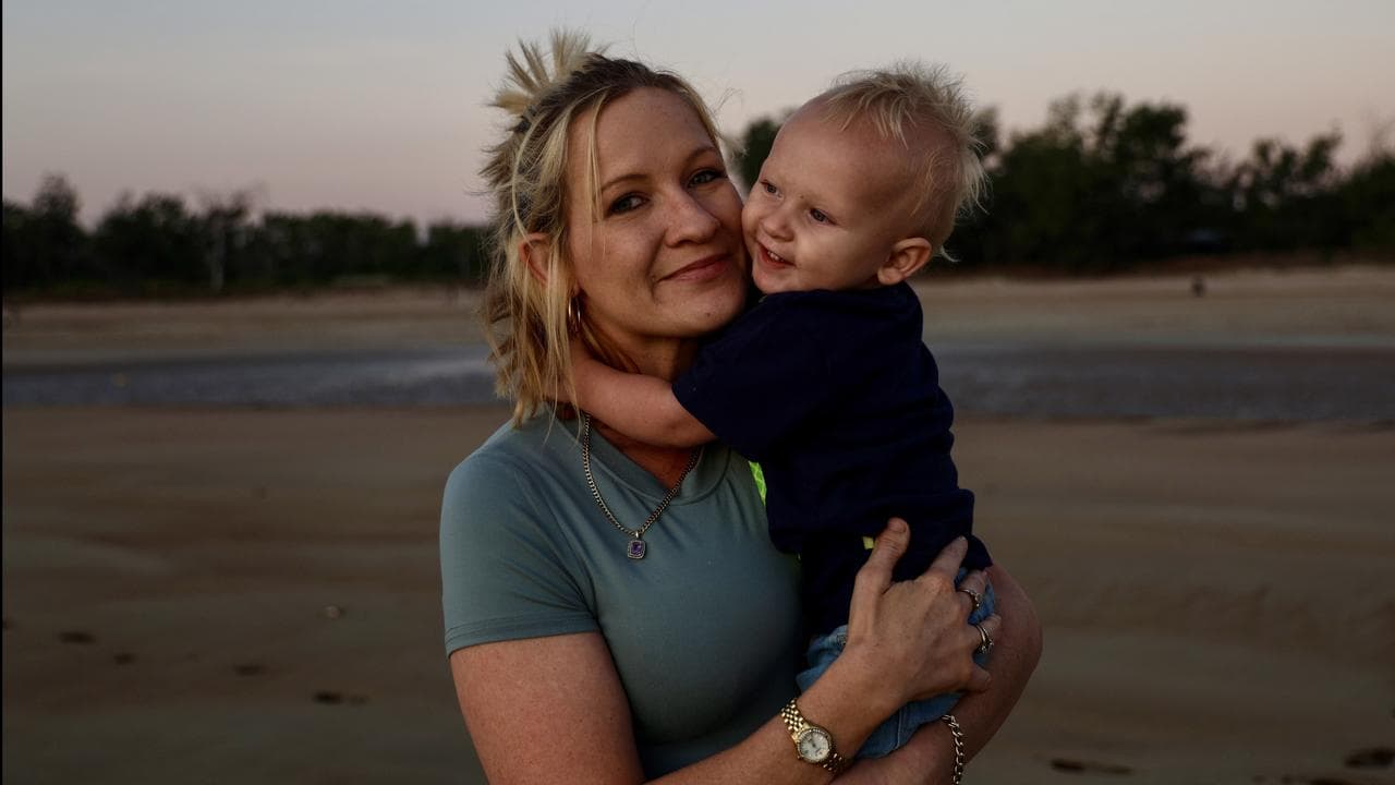 Crystal Roberts with son Chase