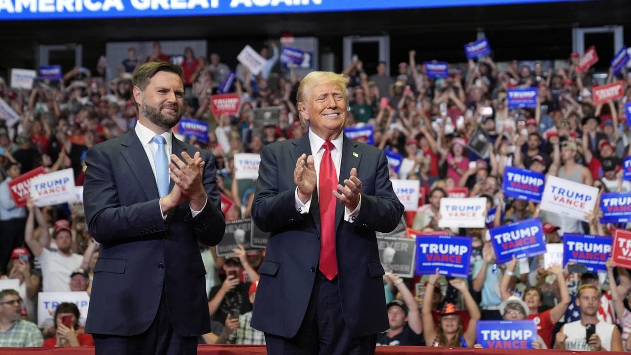 Donald Trump and Republican vice presidential candidate JD Vance