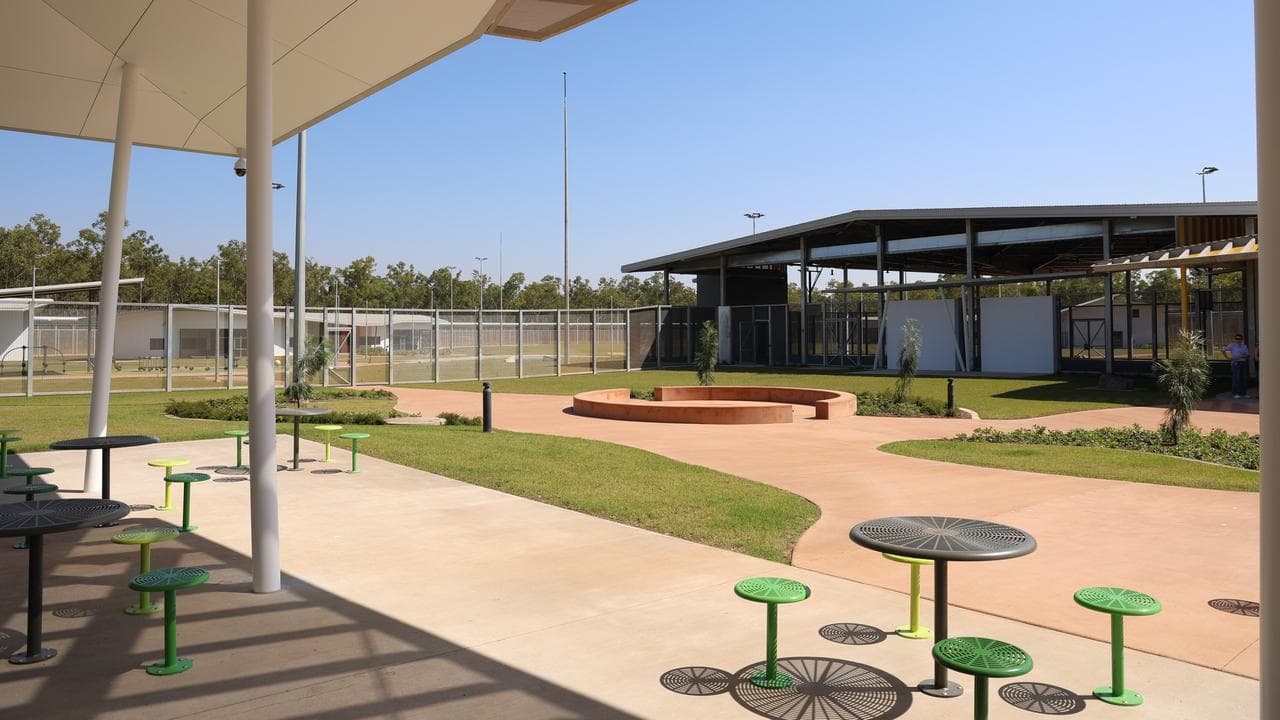 Recreational space at a new youth detention centre in Darwin