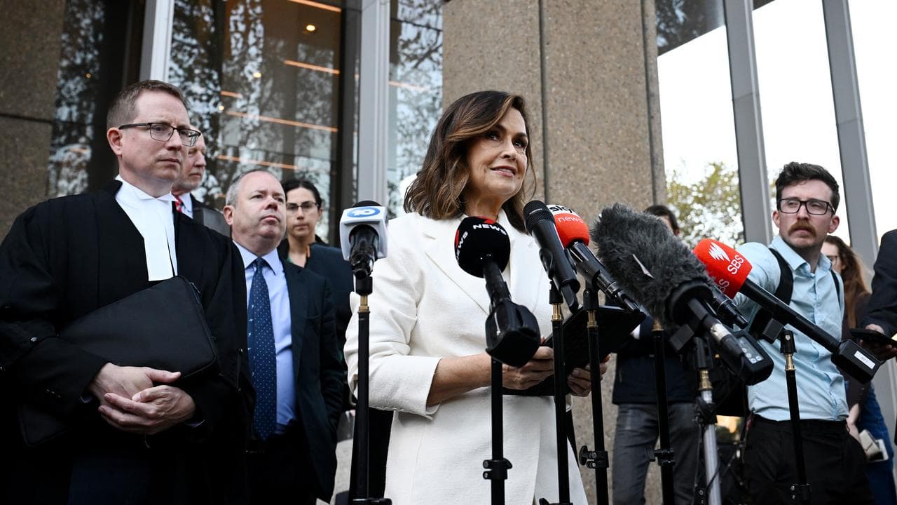 Lisa Wilkinson speaks to media (file image)
