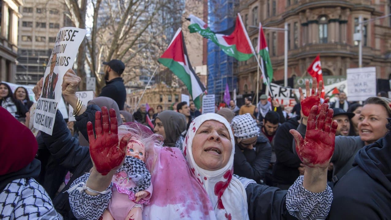 Thousands of Pro-Palestine supporters rally in Sydney