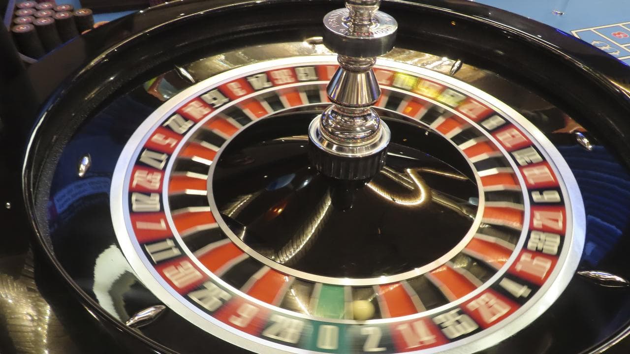 A roulette wheel.