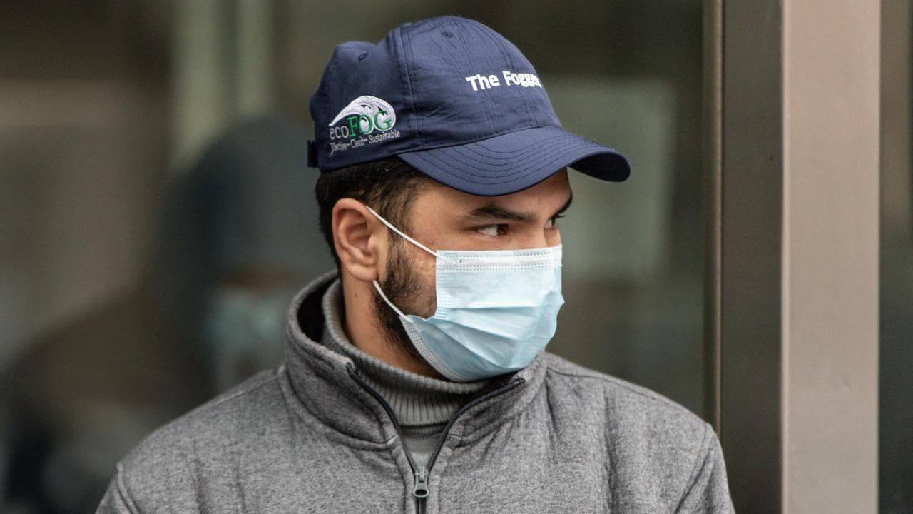 Taqi Haidari departs the County Court