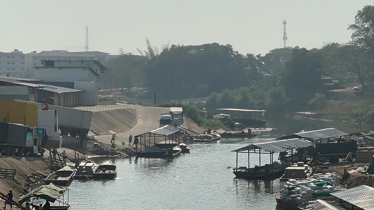 An alleged scam factory along the Thai-Myanmar border