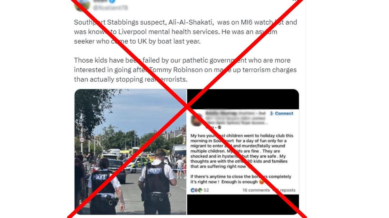 One of the many posts incorrectly naming the suspect