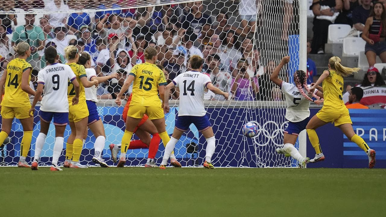 Trinity Rodman scores for USA