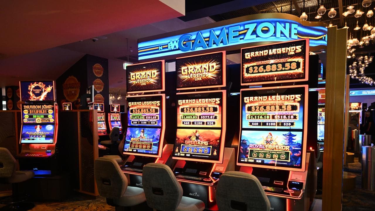 Poker machines (file image)