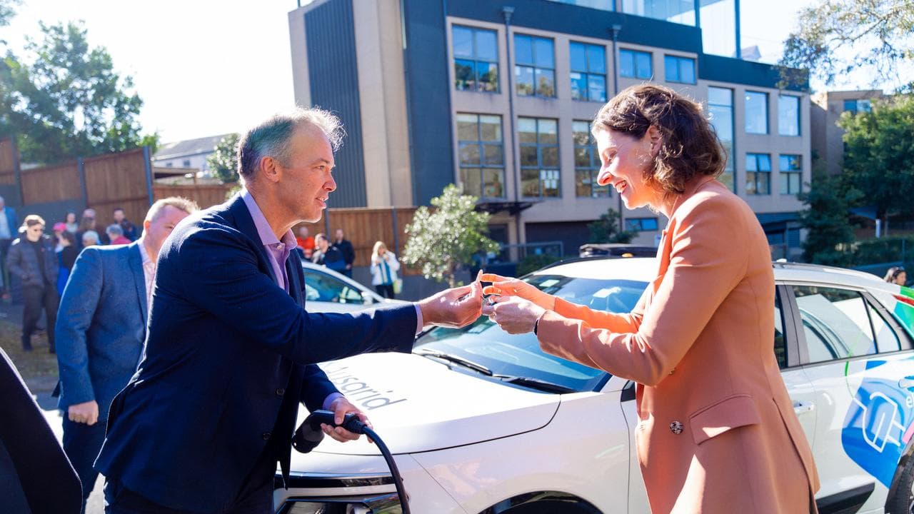 Ausgrid CEO Marc England and MP Allegra Spender