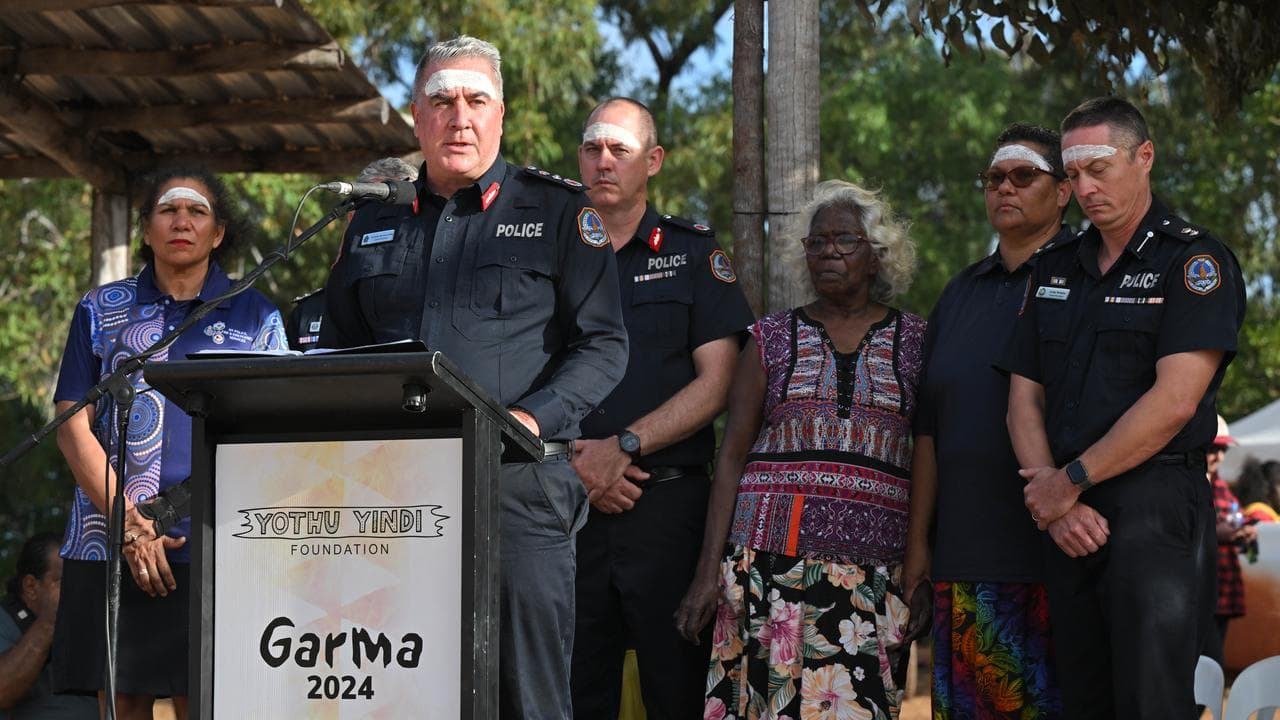 NT Police Commissioner Michael Murphy during his apology