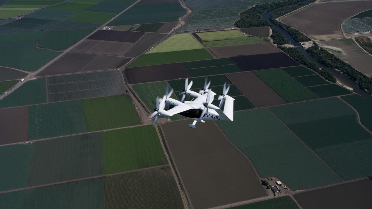 Joby Aviation's flying taxi.