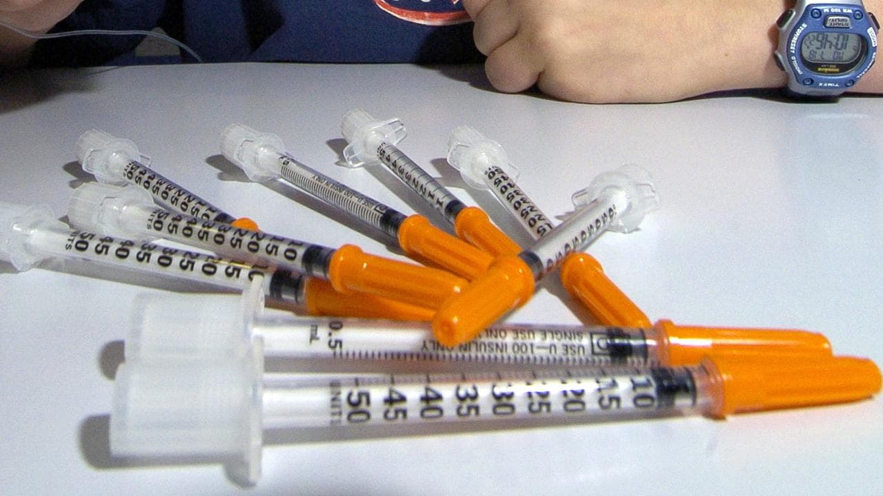 Syringes for taking insulin (file image)