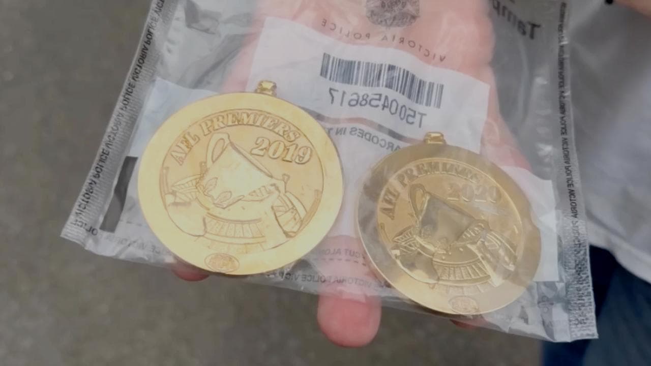 Two stolen AFL premiership medals