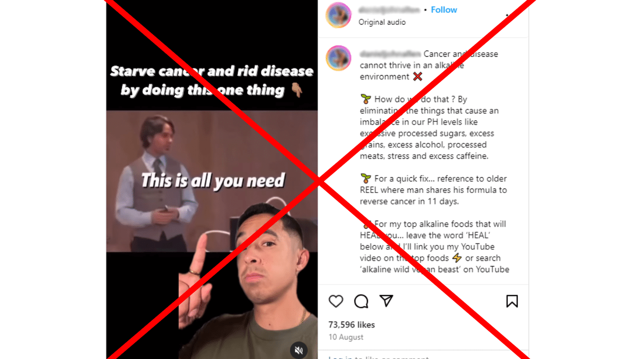 One of the posts spreading the false claim.