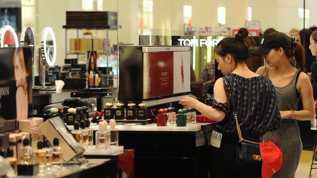 Shoppers in Melbourne.