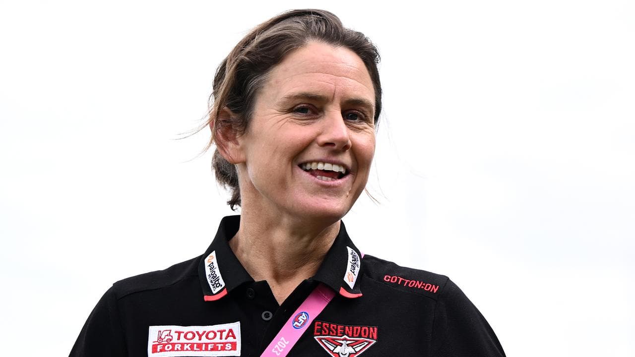 Essendon coach Natalie Wood.