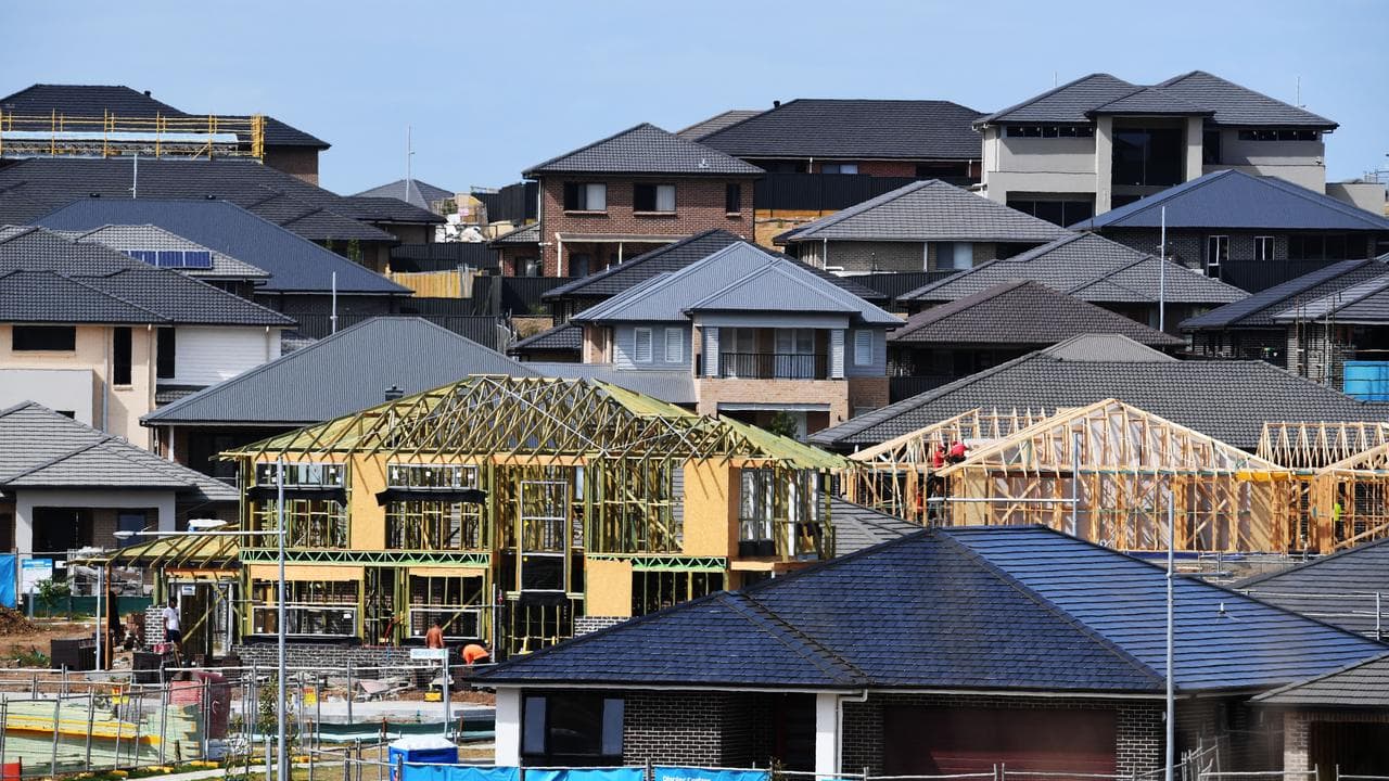A new housing estate in Sydney (file image)