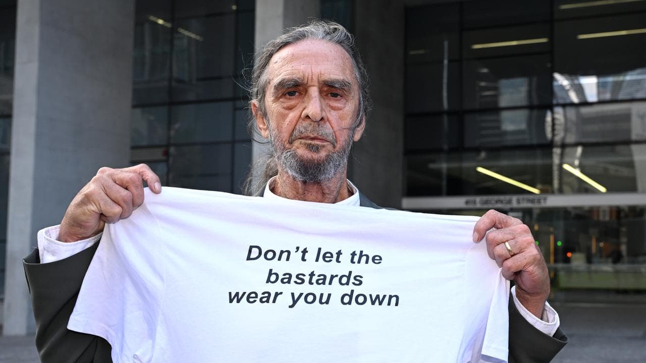 Terry Irving outside court