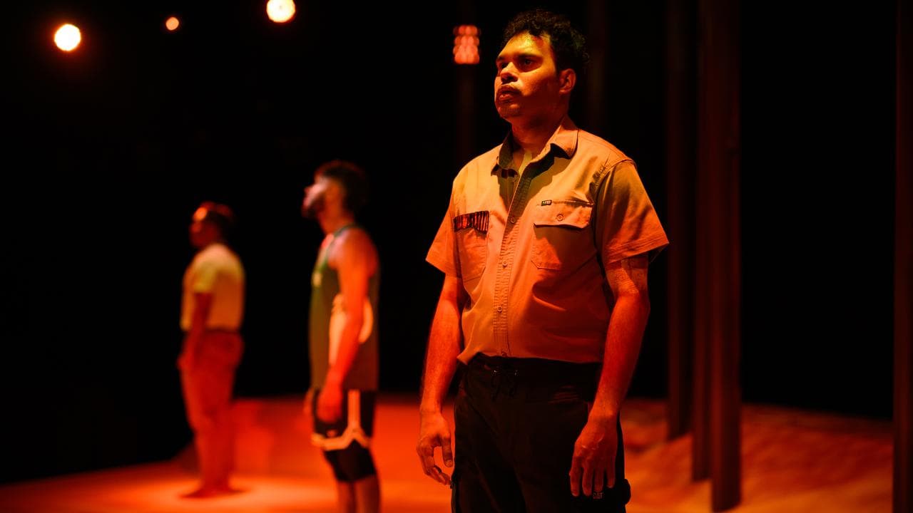 The performers of Dear Brother during rehearsal