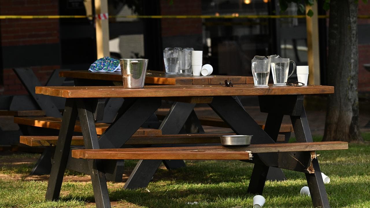 Crash scene outside Daylesford pub (file image)