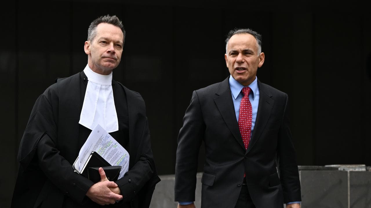 Matthew Collins KC and John Pesutto (file image)