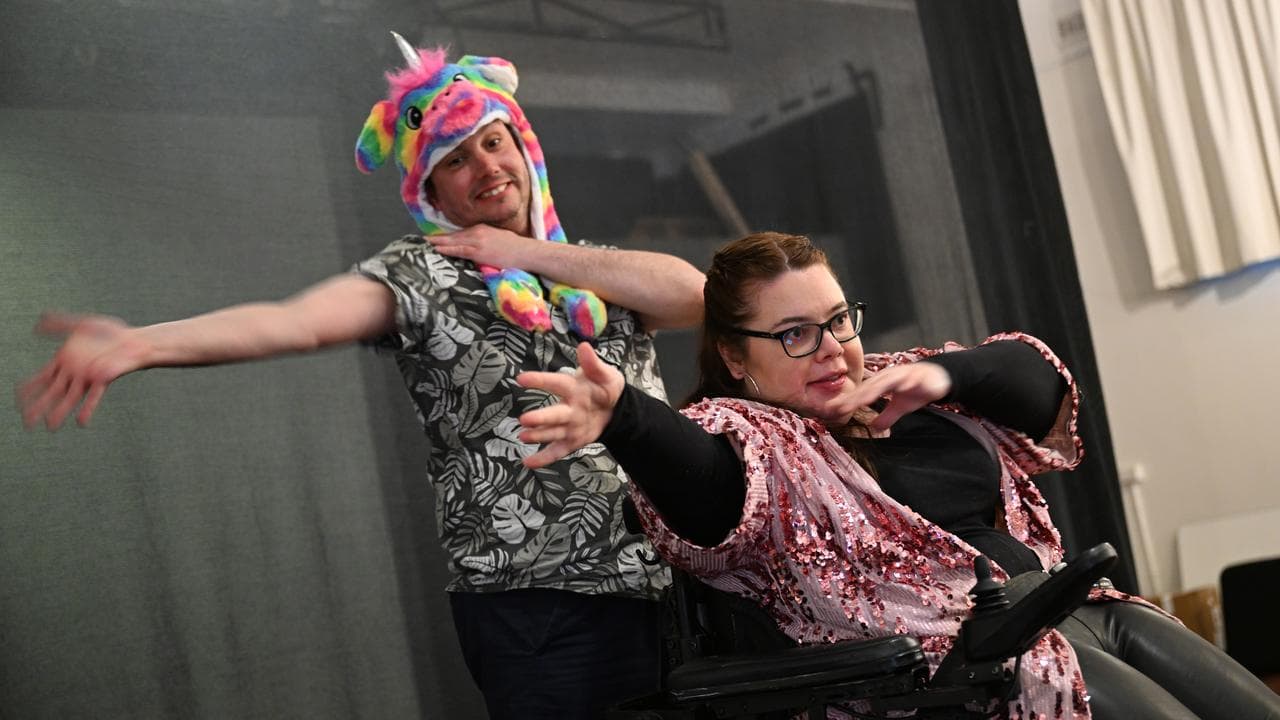 Specials! cast members rehearse