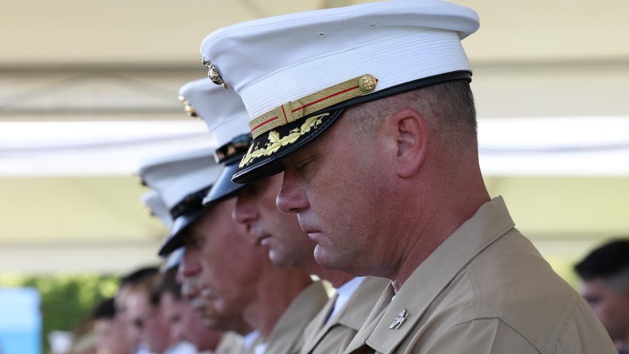 US personnel at the ceremony