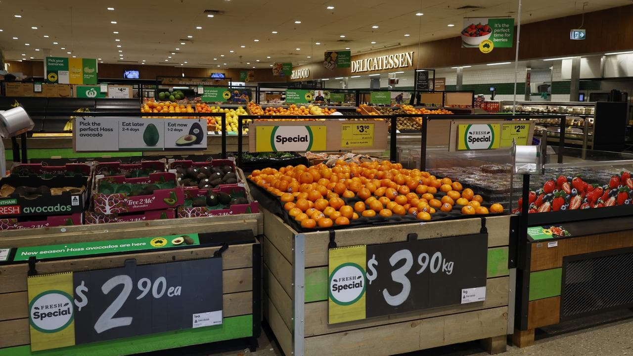 A file photo of supermarket goods