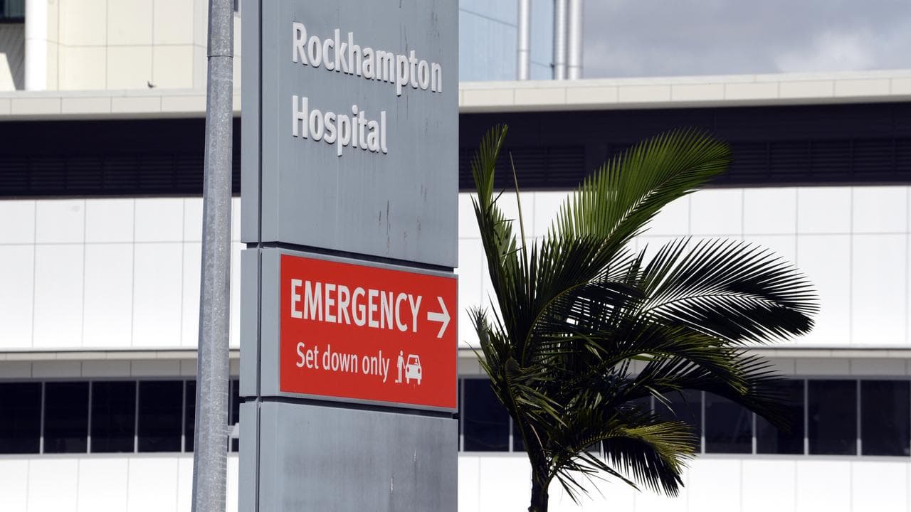 Signage at Rockhampton Hospital (file image)
