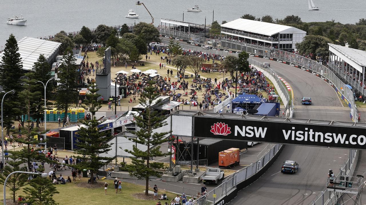 Supercars' Newcastle street circuit.