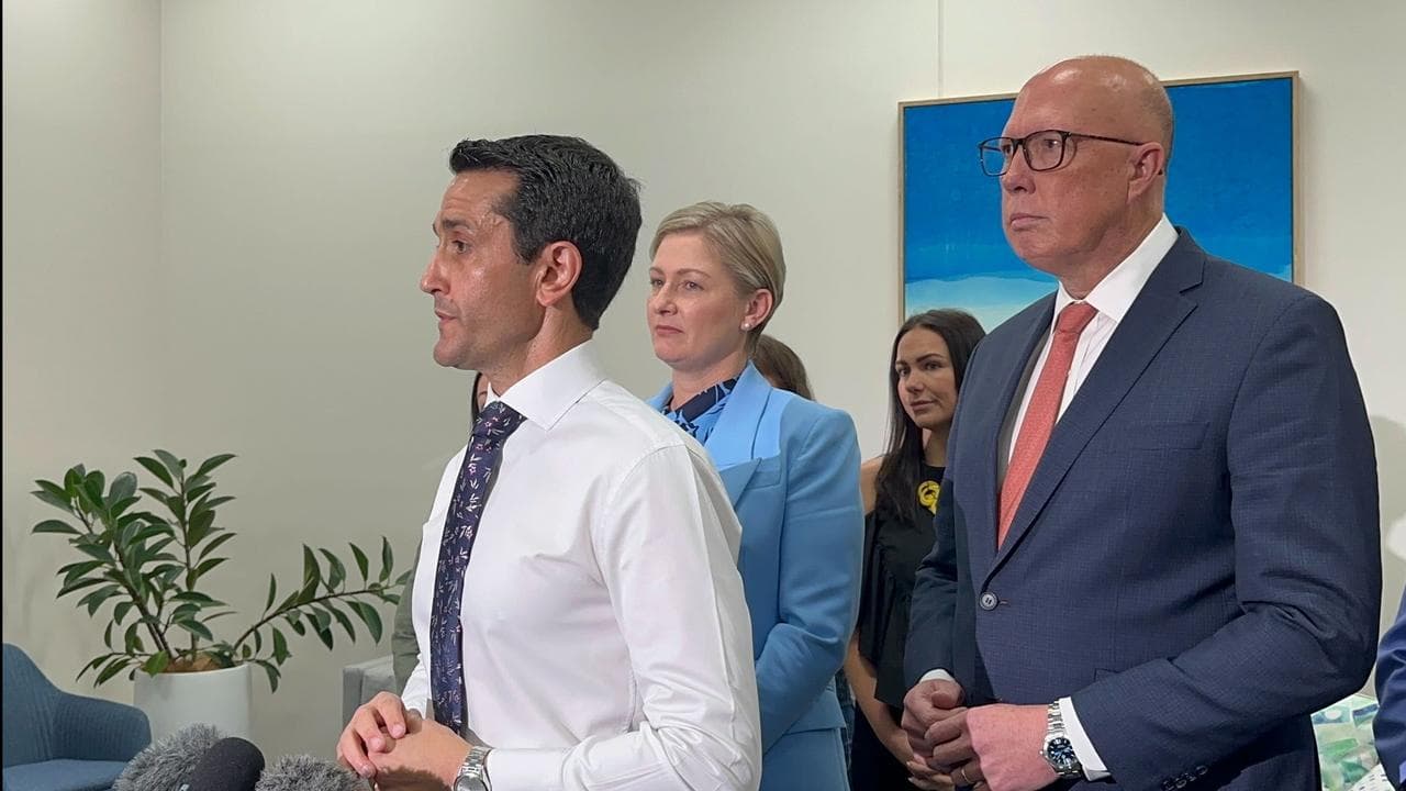 David Crisafulli and Peter Dutton